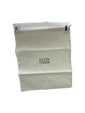 Eileen Fisher Garment Shoe Bag Canvas Dust Cover Travel Storage Beige